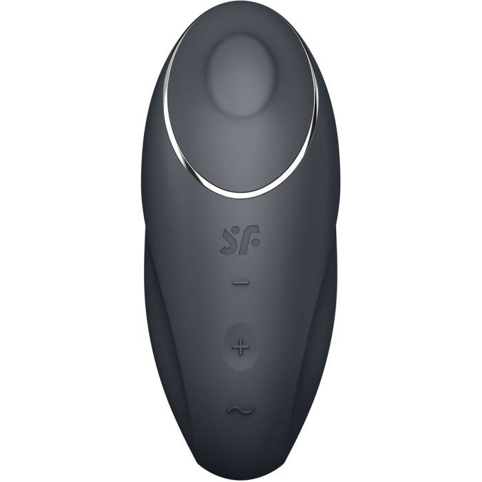 Вібростимулятор-пульсатор Satisfyer Tap & Climax 1 Grey, ефект постукування пальцем, 2 мотори