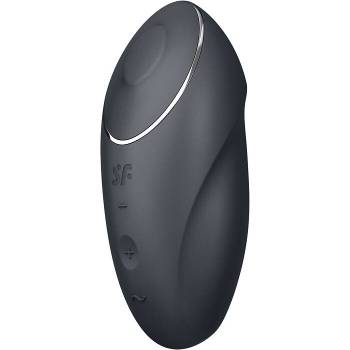 Вібростимулятор-пульсатор Satisfyer Tap & Climax 1 Grey, ефект постукування пальцем, 2 мотори