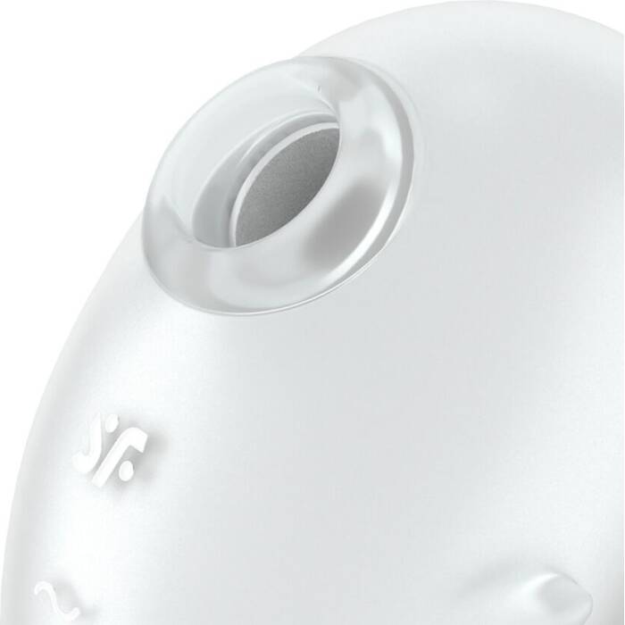 Вакуумний кліторальний стимулятор з вібрацією Satisfyer Cutie Ghost White