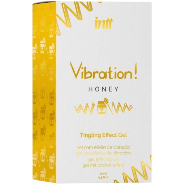 Рідкий вібратор Intt Vibration Honey (15 мл), густий гель, дуже смачний, діє до 30 хвилин