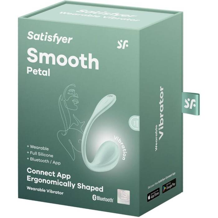 Смарт-віброяйце Satisfyer Smooth Petal Connect App Mint