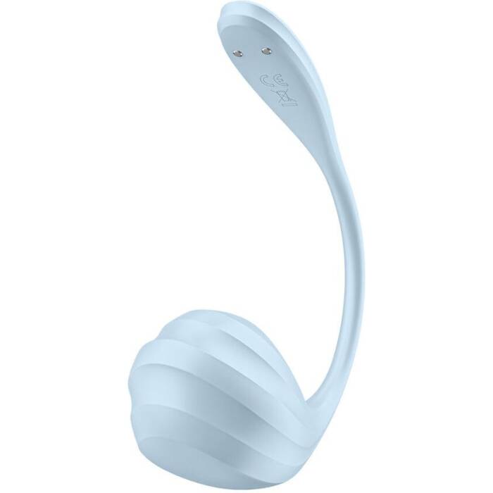 Смарт-віброяйце Satisfyer Smooth Petal Connect App Light Blue