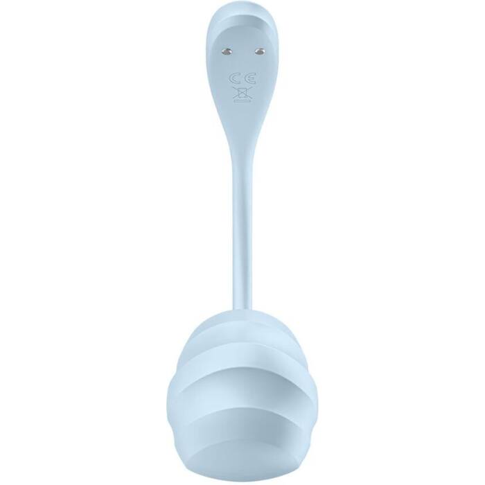 Смарт-віброяйце Satisfyer Smooth Petal Connect App Light Blue