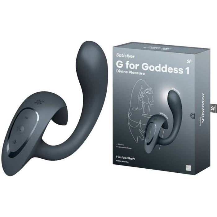 Вагінально-кліторальний вібратор Satisfyer G for Goddess 1 Dark Grey, 2 мотори