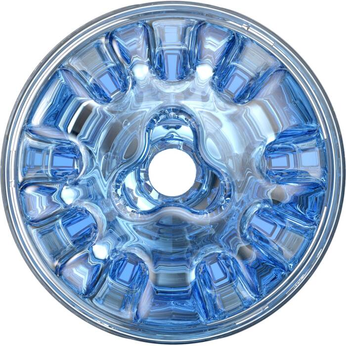 Мастурбатор Fleshlight Quickshot Turbo Blue Ice, компактний, чудово для пар і мінету