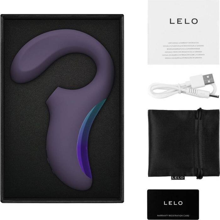 Кліторально-вагінальний звуковий стимулятор LELO Enigma WAVE Cyber Purple, 3 типи стимуляції