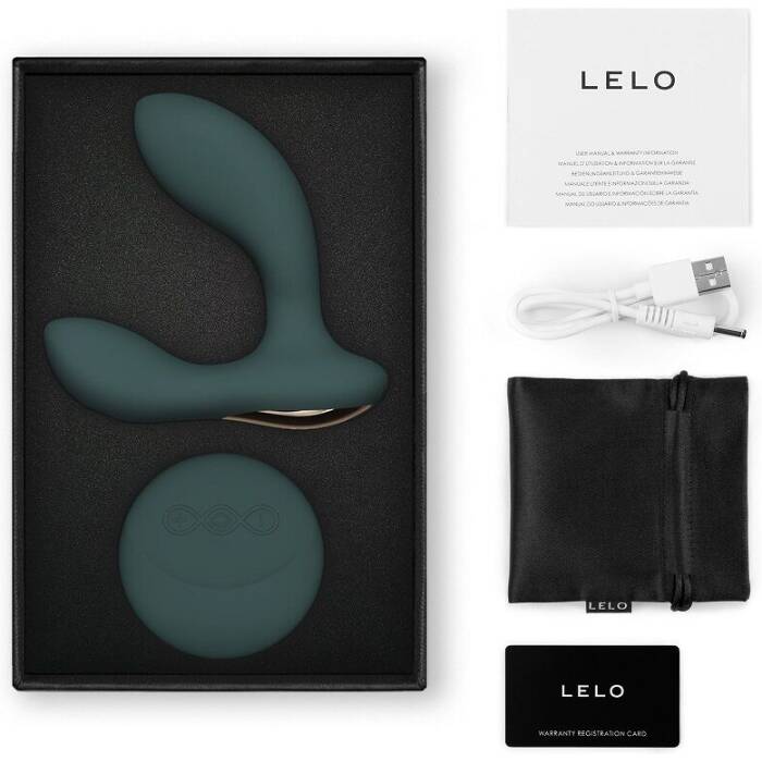 Масажер простати LELO Hugo 2 Remote Green, 2 мотори, дуже потужний, пульт ДК