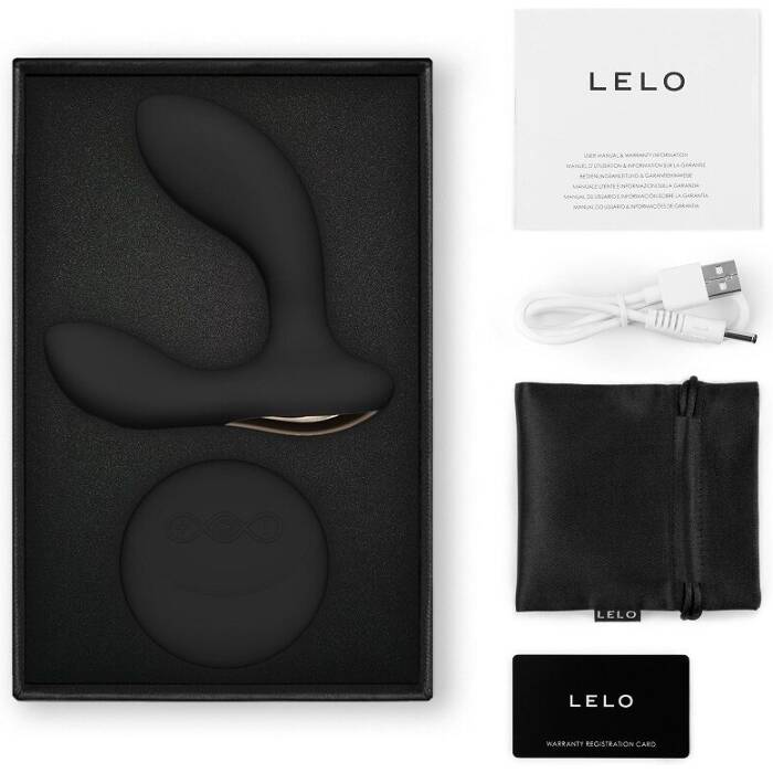 Масажер простати LELO Hugo 2 Remote Black, 2 мотори, дуже потужний, пульт ДК