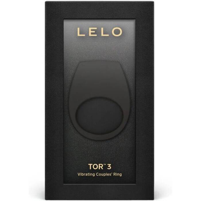 Ерекційне кільце з вібрацією LELO Tor 3 Black, керування зі смартфона