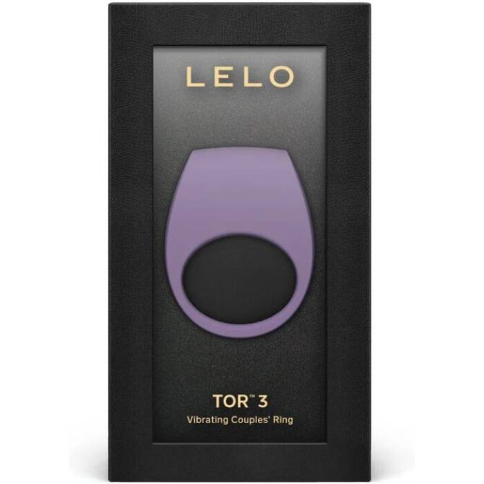 Ерекційне кільце з вібрацією LELO Tor 3 Violet Dusk, керування зі смартфона