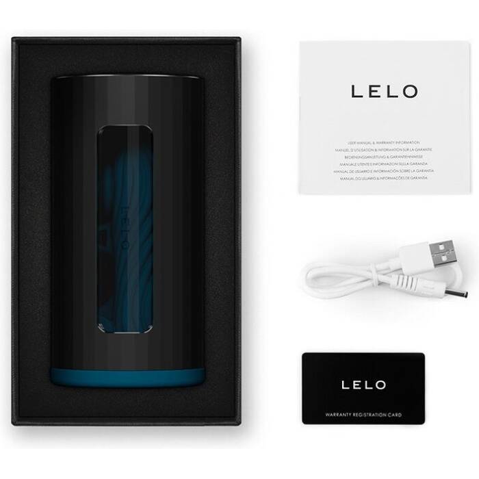 Смарт-мастурбатор LELO F1S V3 Teal, 2 мотори, 8 режимів, стимуляція звуковими хвилями