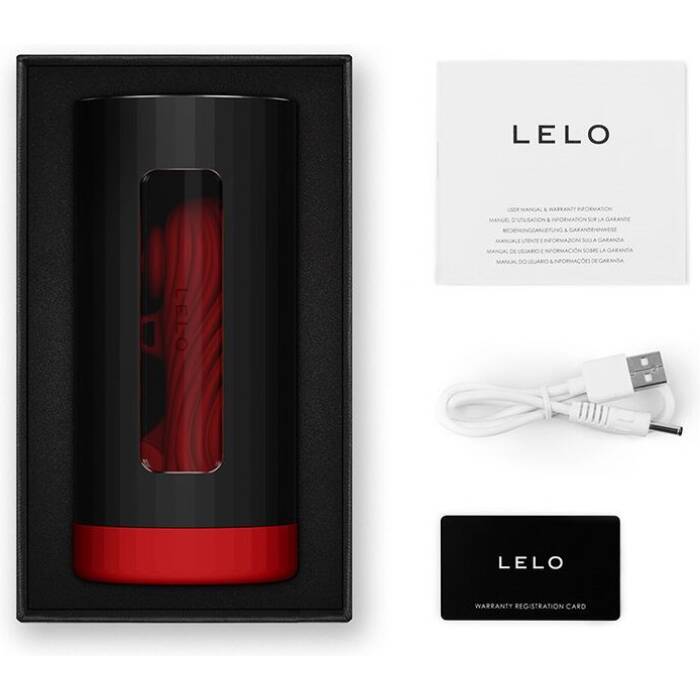 Смарт-мастурбатор LELO F1S V3 XL Red, збільшений, 2 мотори, 8 режимів, стимуляція звуковими хвилями