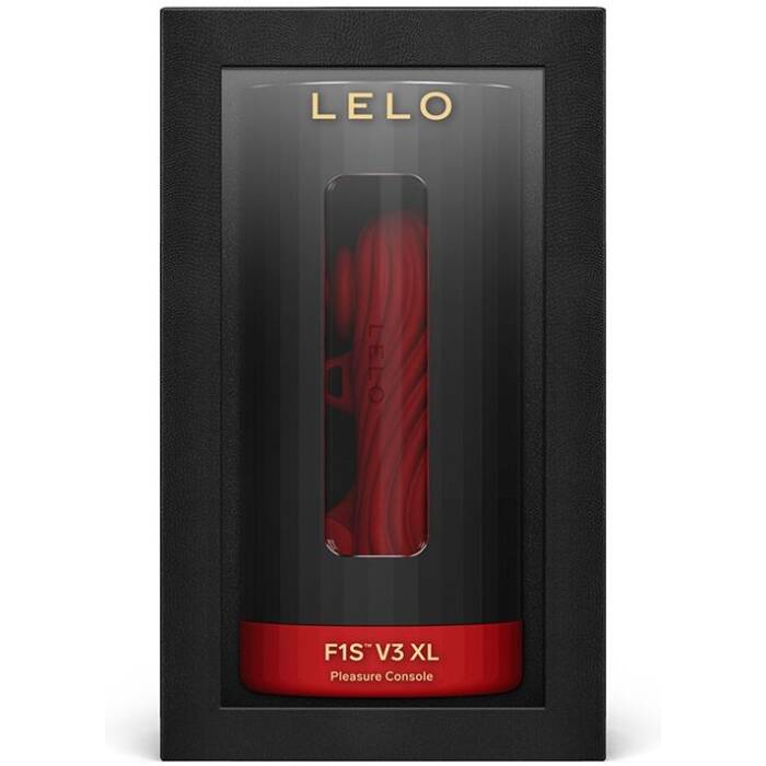 Смарт-мастурбатор LELO F1S V3 XL Red, збільшений, 2 мотори, 8 режимів, стимуляція звуковими хвилями