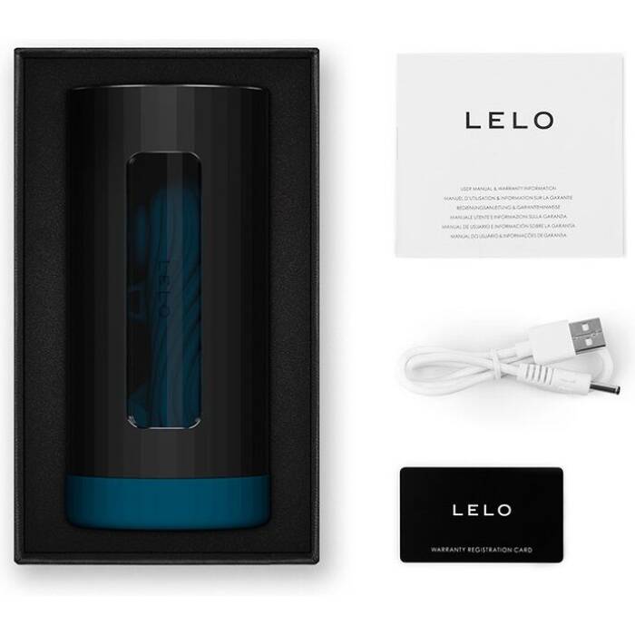 Смарт-мастурбатор LELO F1S V3 XL Teal, збільшений, 2 мотори, 8 режимів, стимуляція звуковими хвилями