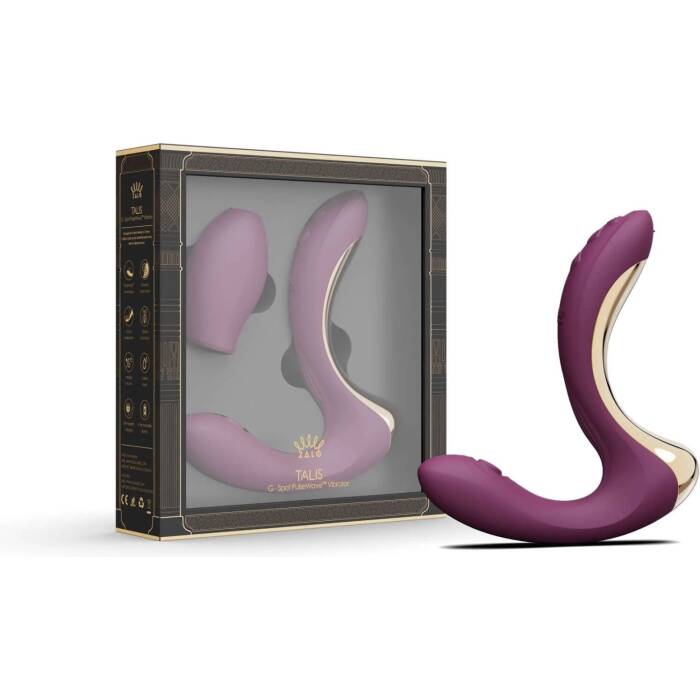 Вібратор-пульсатор з вакуумною насадкою Zalo – Talis G-Spot PulseWave Vibrator Velvet Purple