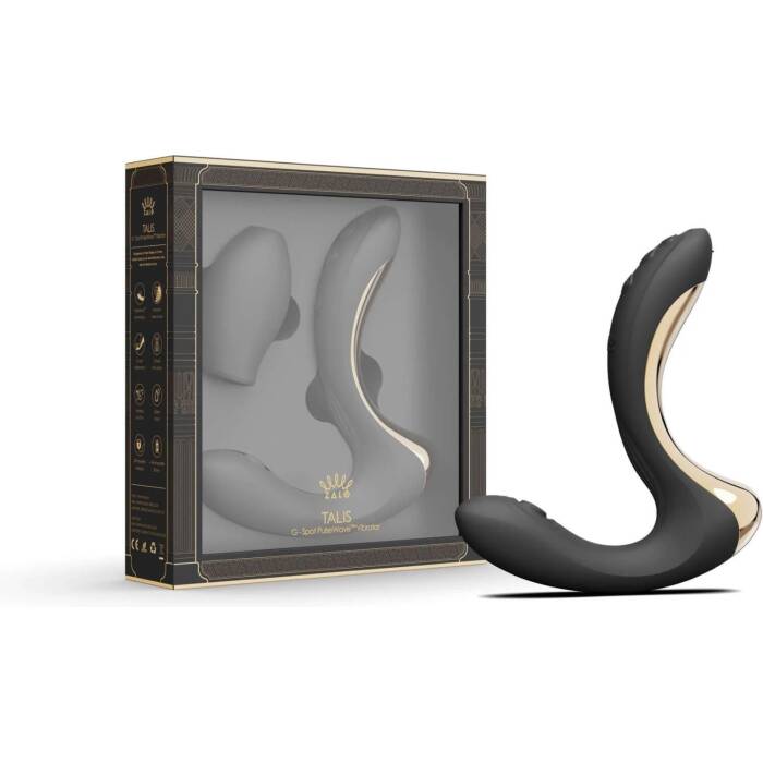 Вібратор-пульсатор з вакуумною насадкою Zalo – Talis G-Spot PulseWave Vibrator Obsidian Black