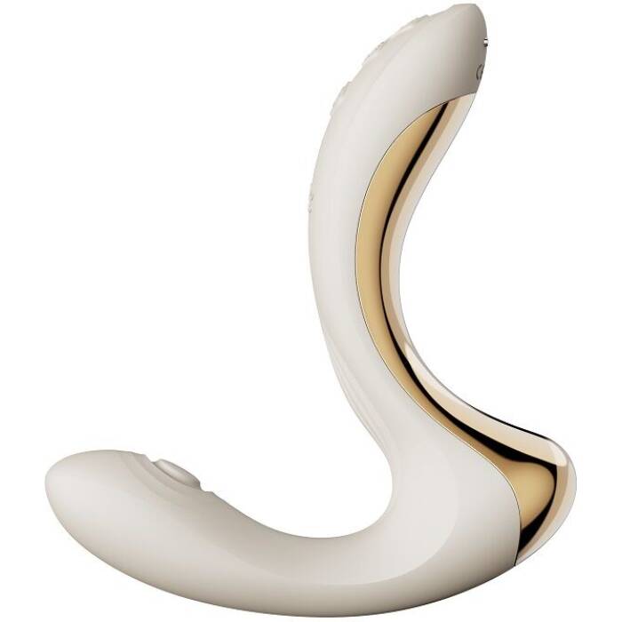 Вібратор-пульсатор з вакуумною насадкою Zalo – Talis G-Spot PulseWave Vibrator Ivory White