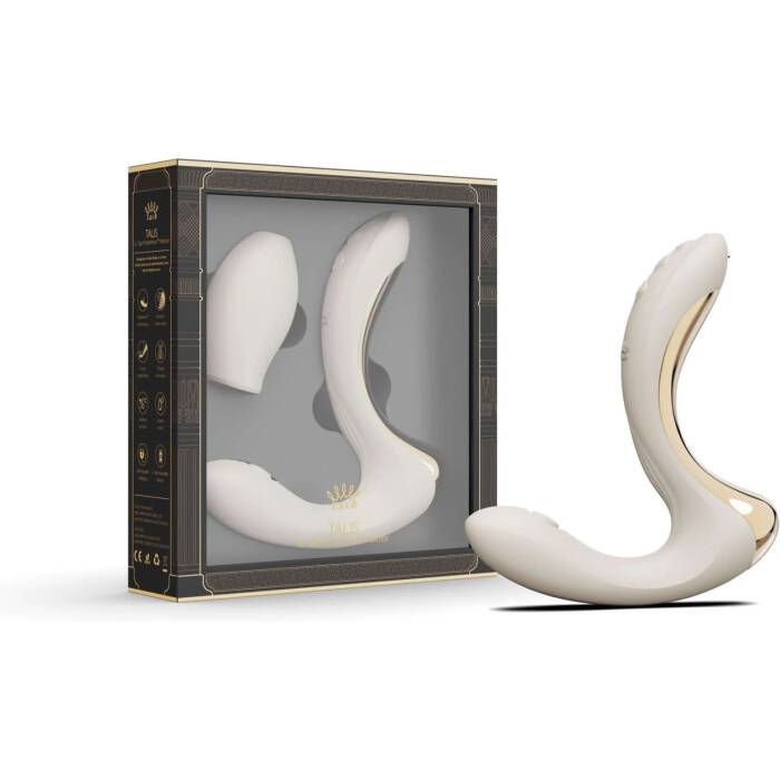 Вібратор-пульсатор з вакуумною насадкою Zalo – Talis G-Spot PulseWave Vibrator Ivory White