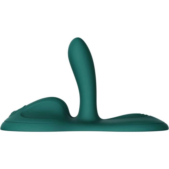 Sit-on-top смарт-вібратор Zalo – Flora Smart Vibrating Pad Turquoise Green, 9 моторів