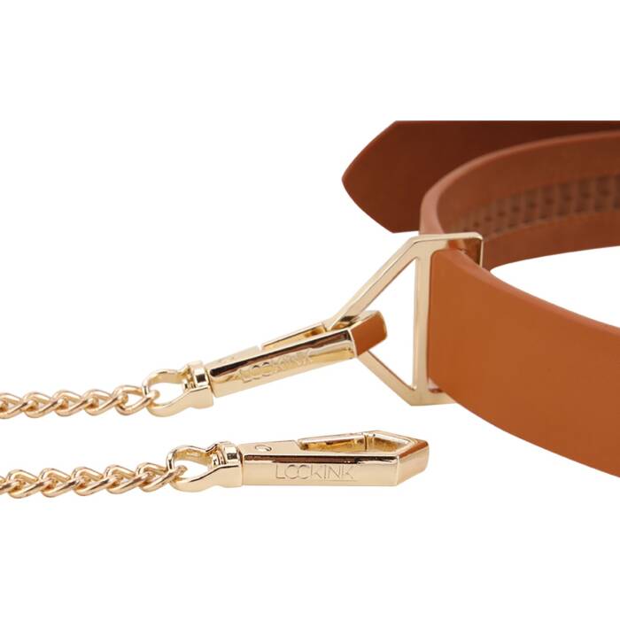 Повідець LOCKINK Tied Collar with Leash Set - Brown