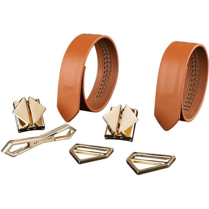 Наручники LOCKINK Wristcuffs/Anklecuffs Brown Set