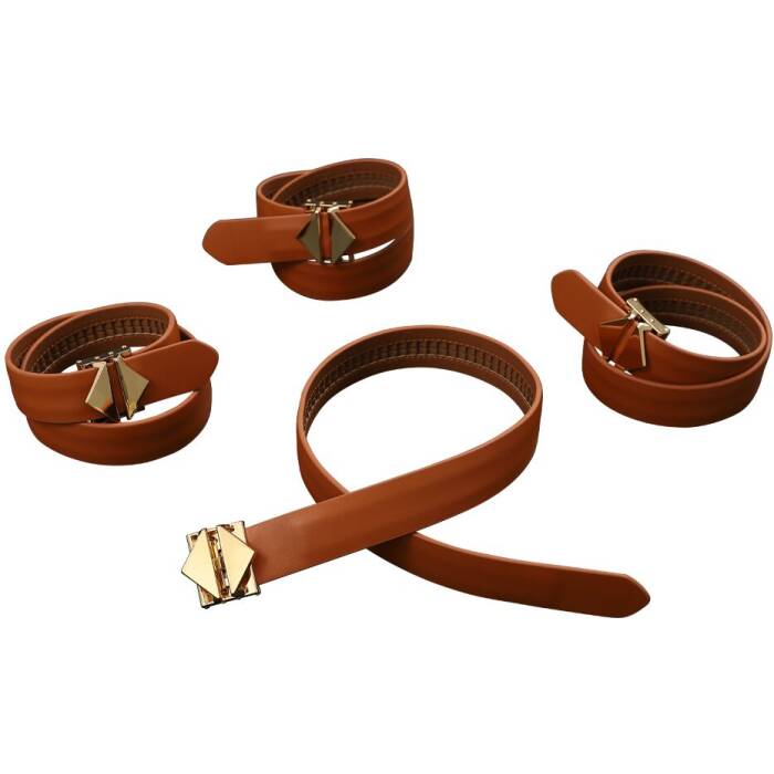 Набір для зв'язування LOCKINK Hogtie Set - Brown