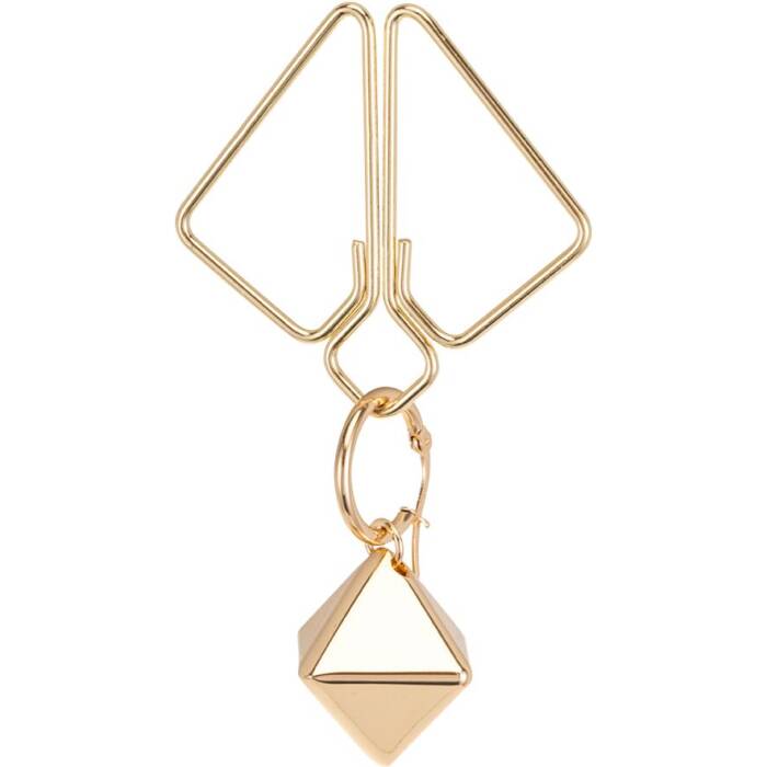 Затискачі для сосків з важкою підвіскою LOCKINK Nipple Clamps with Heavy Pendant - Golden