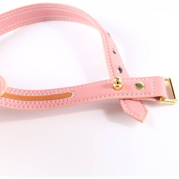 Повідець LOCKINK SEVANDA Love Heart Butterfly Leather Collar Set - Pink