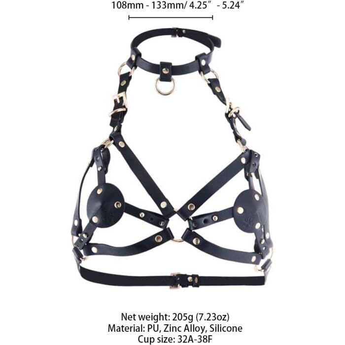 Портупея на груди LOCKINK SEVANDA Queen Chest Harness with Removable Bra