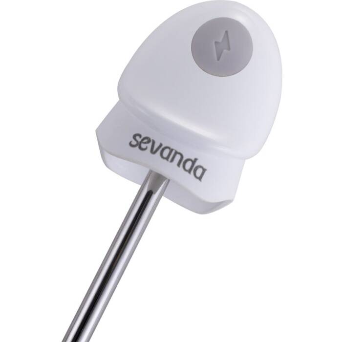Уретральний зонд LOCKINK SEVANDA Vibrating & E-stim Metal Urethral Sounding - White