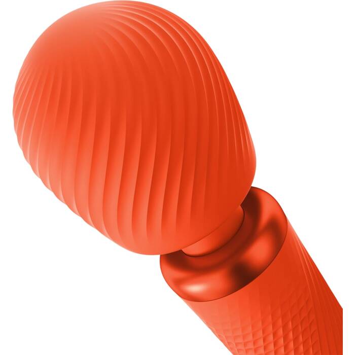 Вібромасажер Fun Factory VIM Vibrating Wand sunrise orange, суперпотужний та легкий, до 6 годин роботи