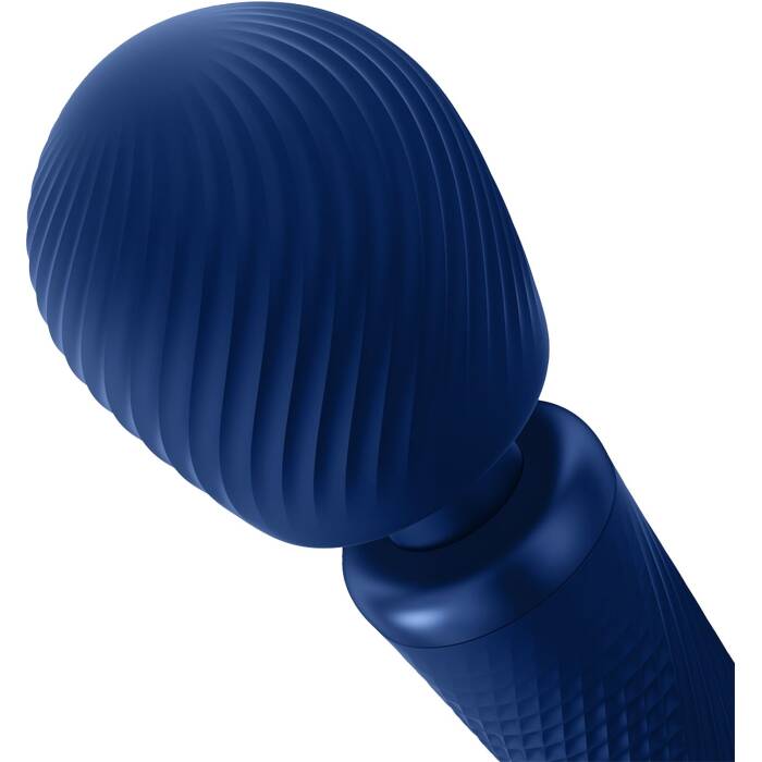 Вібромасажер Fun Factory VIM Vibrating Wand midnight blue, суперпотужний та легкий, до 6 годин роботи