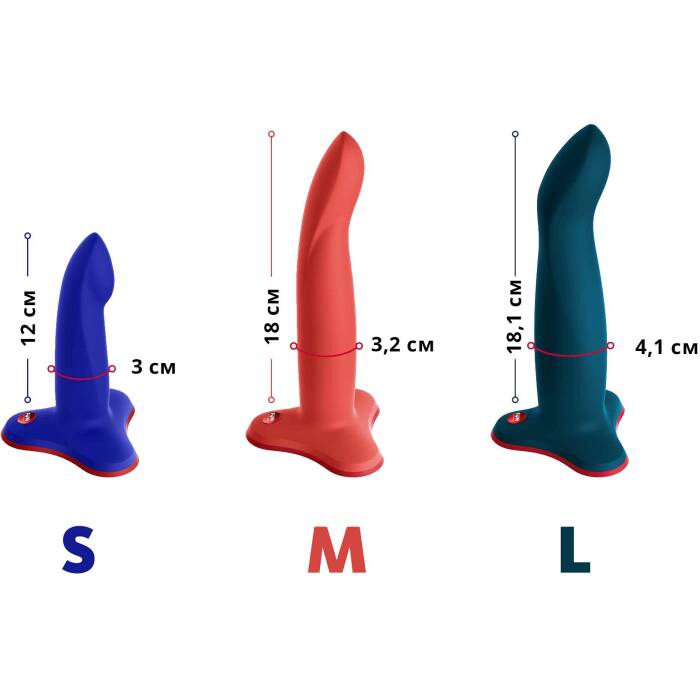 Фалоімітатор Fun Factory LIMBA FLEX S, синій, гнучкий, з ефектом пам’яті, підходить для точки G