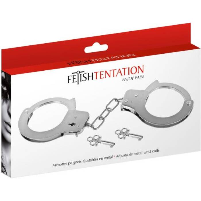 Наручники Fetish Tentation Adjustable metal wrist cuffs