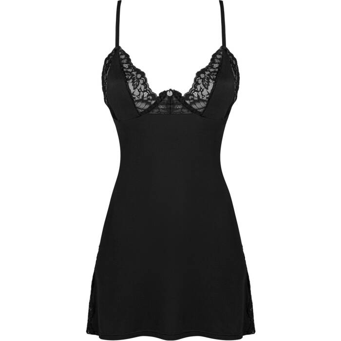 Сорочка Obsessive Bellastia chemise & thong M/L