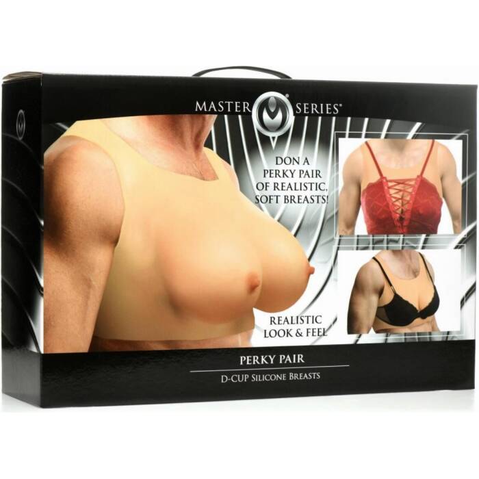 Накладні силіконові груди Master Series Perky Pair D-Cup Silicone Breasts