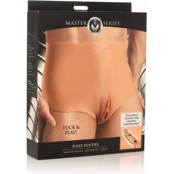 Накладна вагіна Master Series Silicone Vagina + Butt Panties - Large