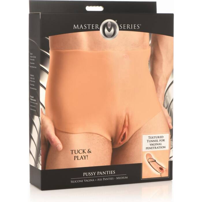 Накладна вагіна Master Series Silicone Vagina + Butt Panties - Medium