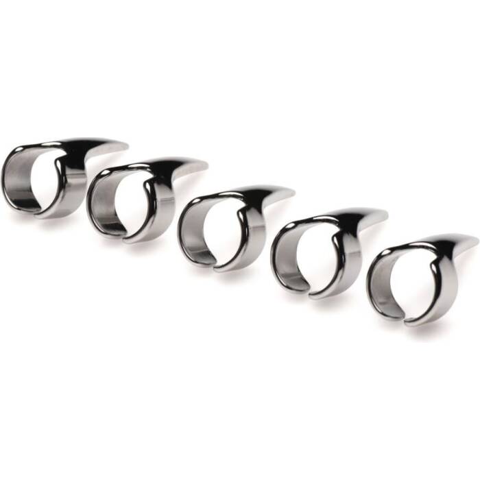 Набір кілець з кігтями Master Series Five-Piece Sensation Claw Rings - Silver