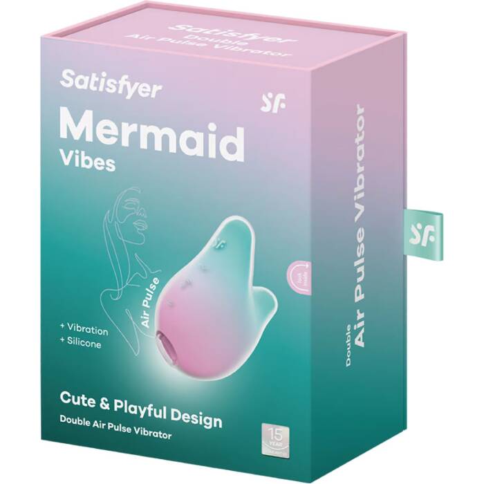 Вакуумний кліторальний стимулятор Satisfyer Mermaid Vibes Mint/Pink