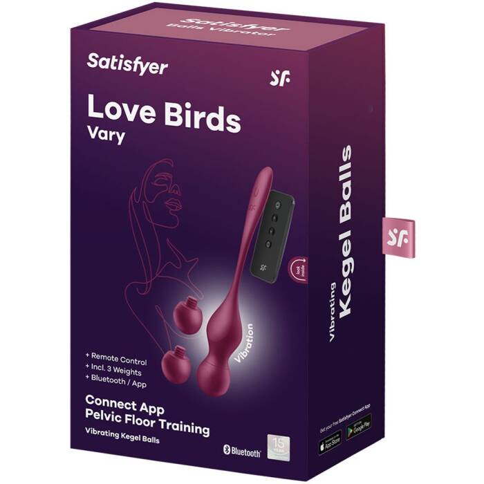 Вагінальні кульки з вібрацією Satisfyer Love Birds Vary Connect App