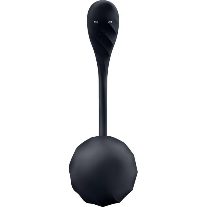 Віброяйце Satisfyer Ribbed Petal Connect App Black