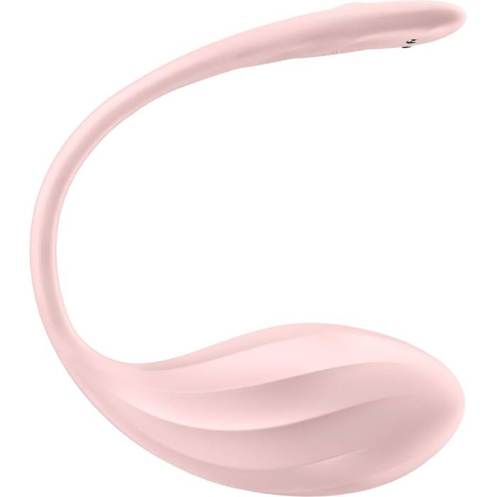 Віброяйце Satisfyer Ribbed Petal Connect App Rose