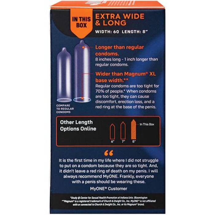 Презервативи MyONE Extra Wide & Long 10 шт, картонна коробка