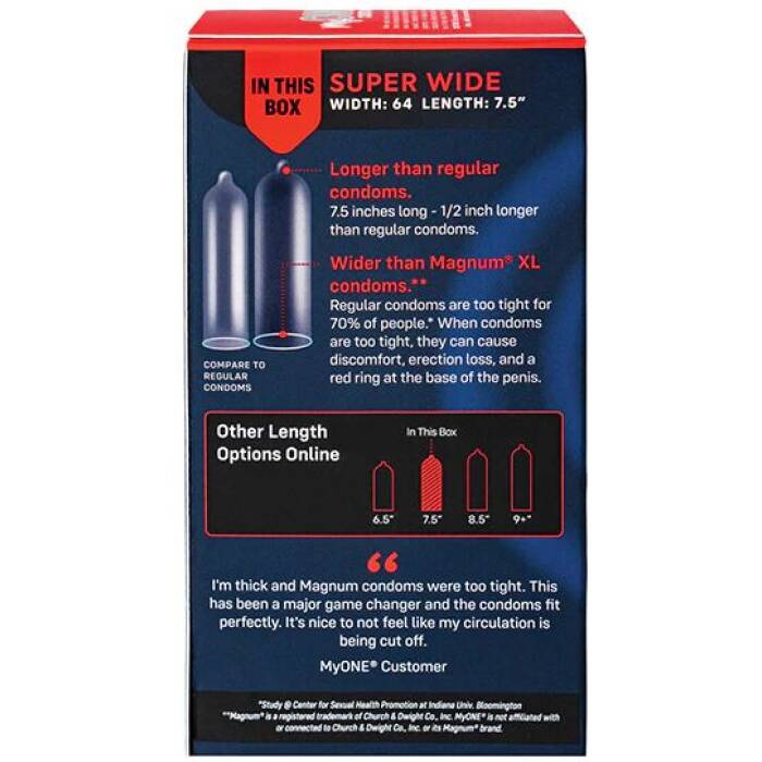 Презервативи MyONE Super Wide 10 шт, картонна коробка