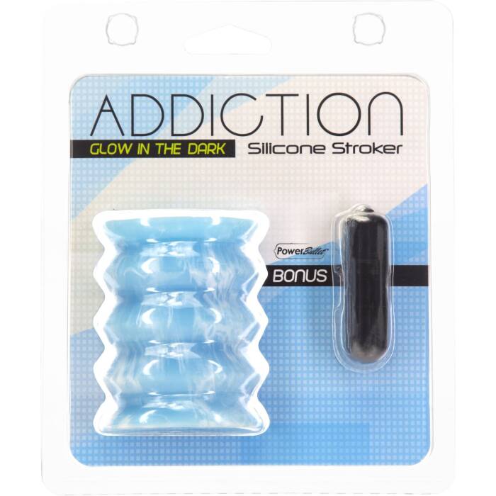 Мастурбатор ADDICTION Silicone Reversible Stroker – Glow in the Dark