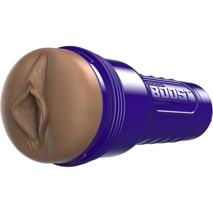 Мастурбатор-вагіна Fleshlight Boost Bang Medium Dark Flesh, плаваючі кільця Turbo Tech