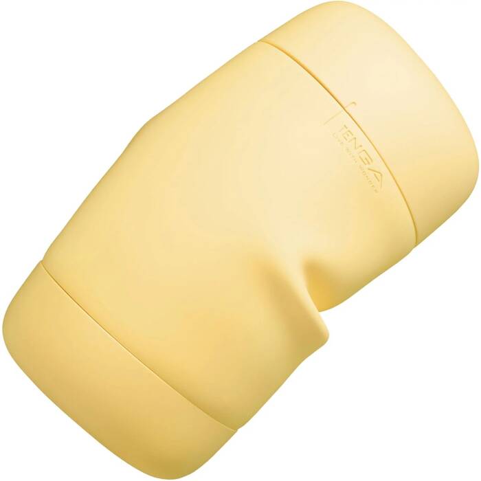 Мастурбатор TENGA PUFFY Custard Yellow, ультрам’який матеріал, багаторазовий, наскрізний