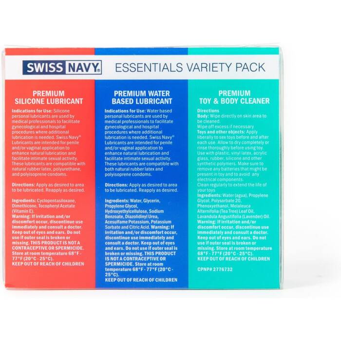 Набір Swiss Navy Essentials Variety Pack 3 х 30 мл