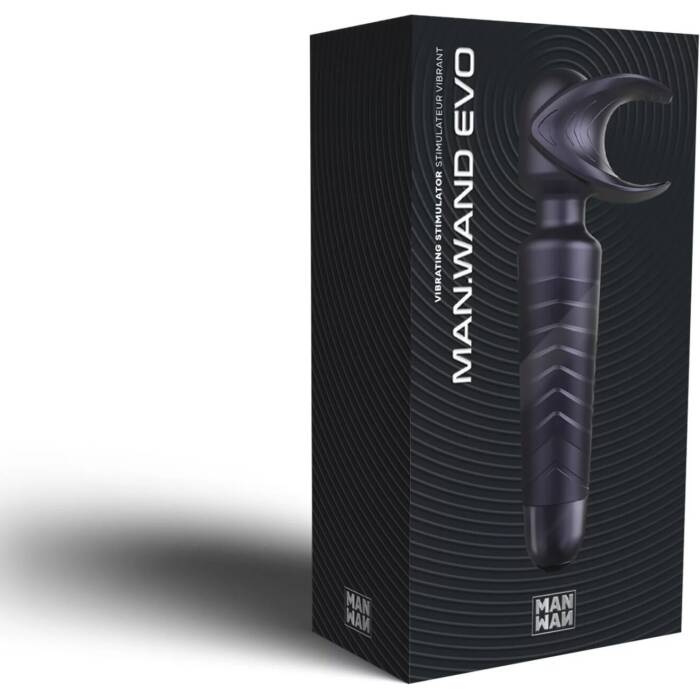 Мастурбатор-вібромасажер Manwan MAN.WAND EVO Black Plum, чудово для пар, вібромінет